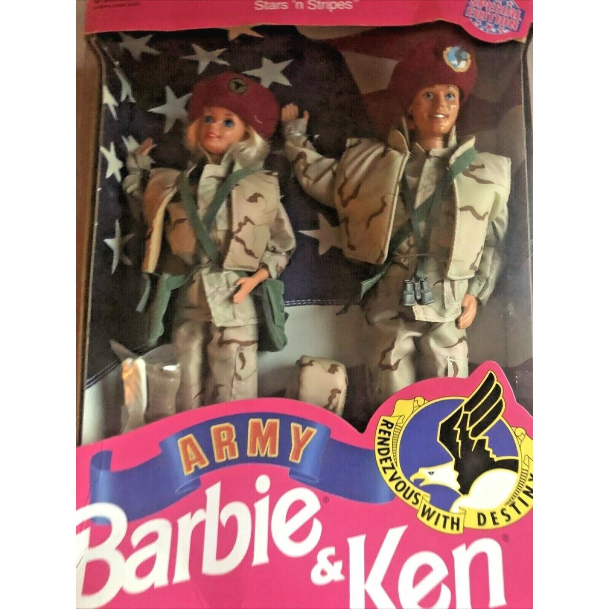 Army Barbie and Ken Deluxe Dolls Set 1992