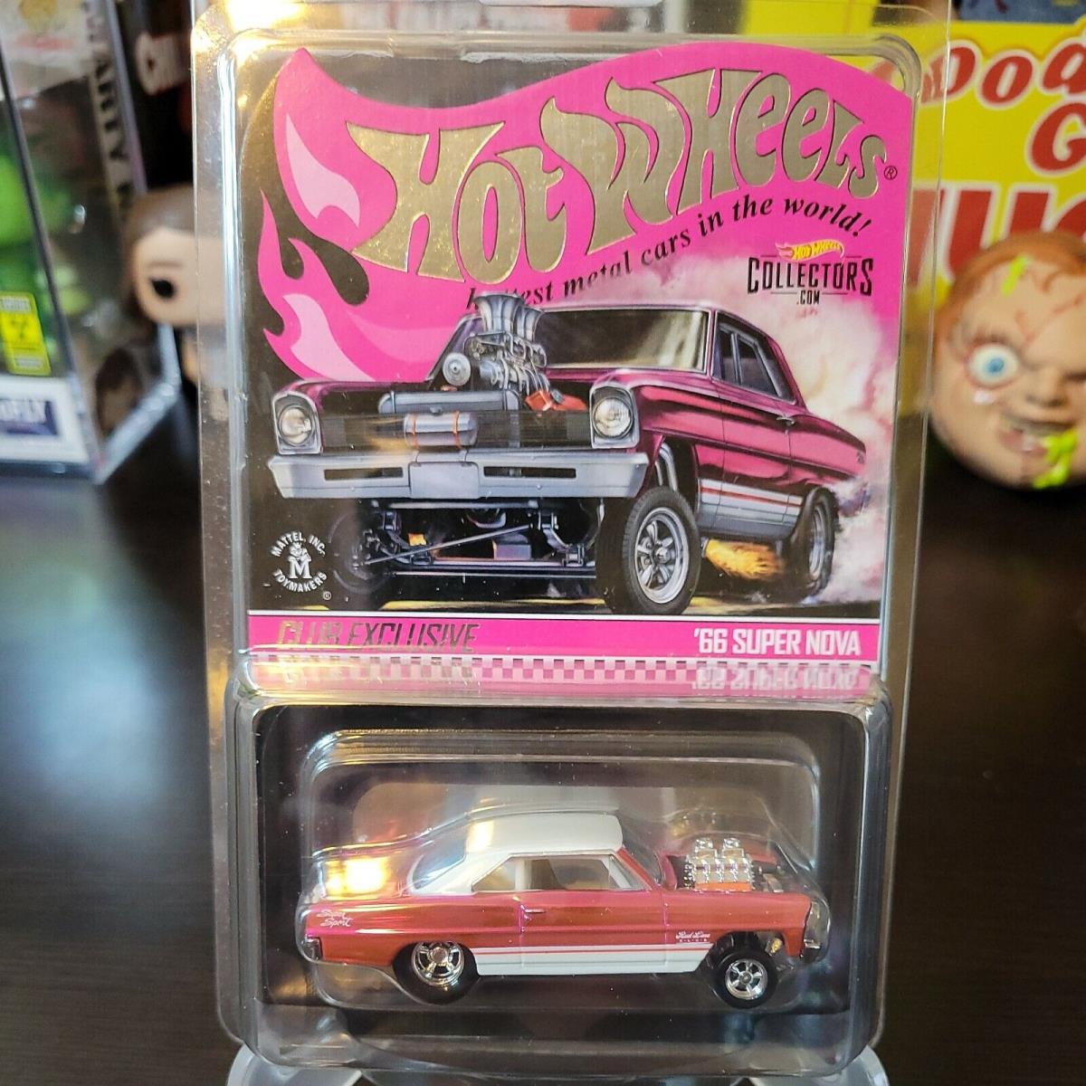 Mattel Rlc Hot Wheels Spectraflame Pink `66 Chevy Super Nova