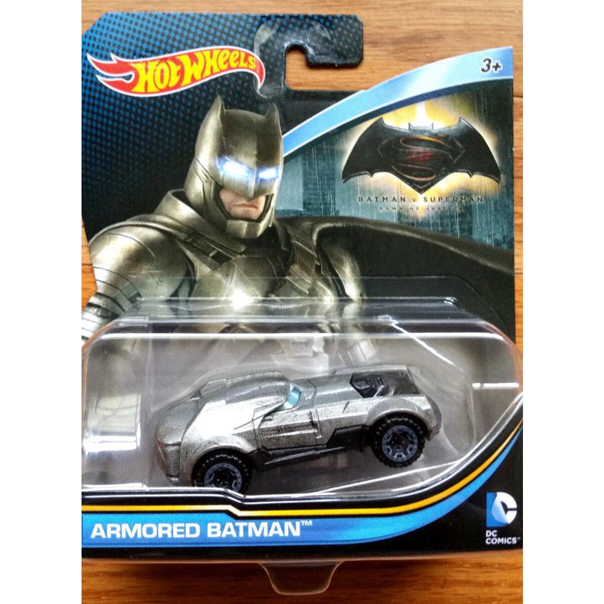 DC Comics Armored Batman Hot Wheels Mattel Diecast Model Car
