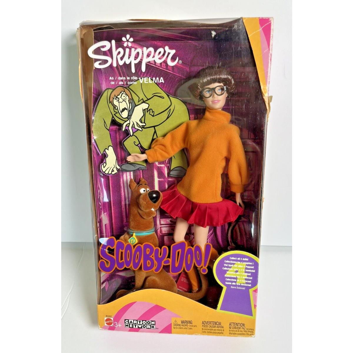 Vintage Barbie Scooby-doo Skipper as Velma Doll B3282 Mattel 2002