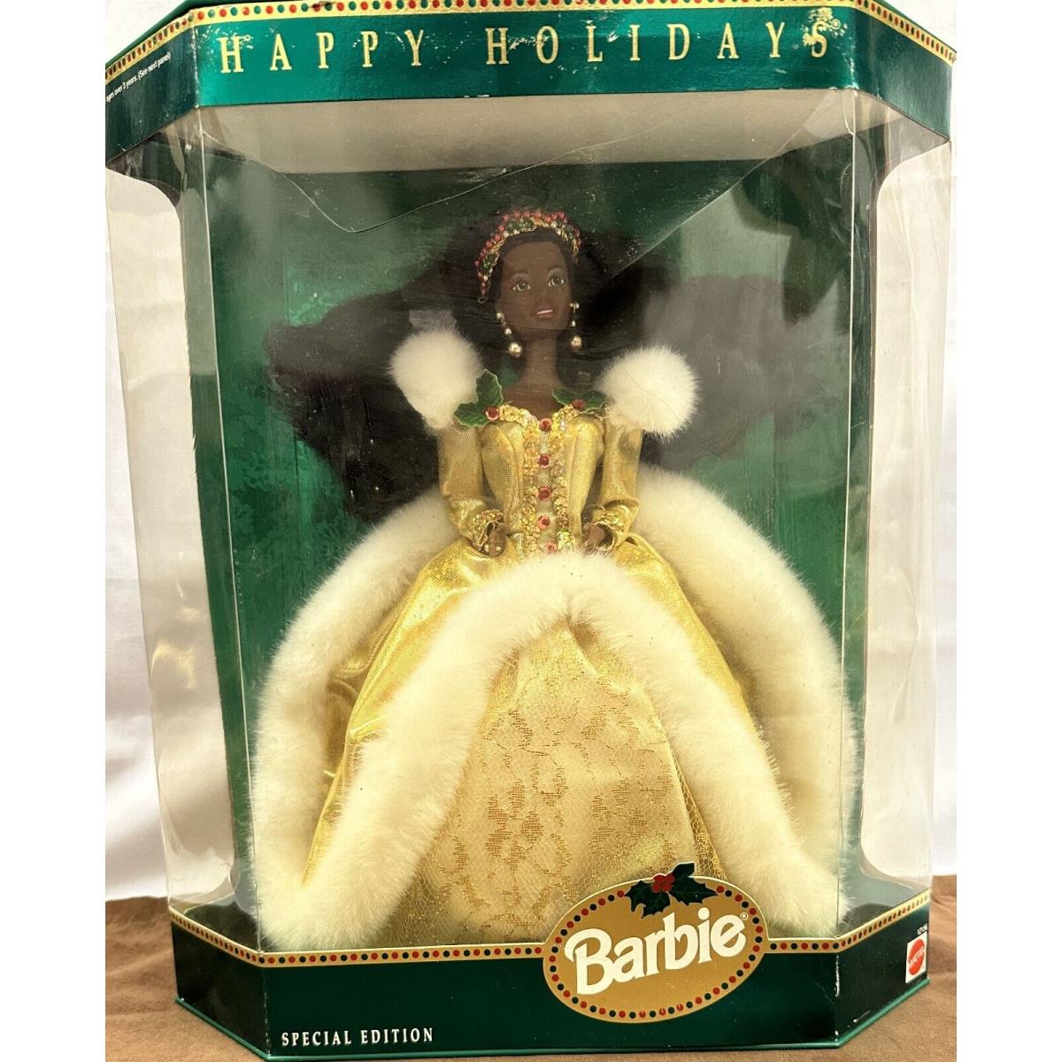 1994 Happy Holidays Barbie Special Edition Doll African American Black Nrfb