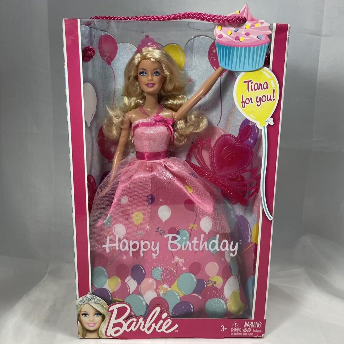 Mattel 2011 Happy Birthday Tiara Barbie Doll Tiara Included W2862