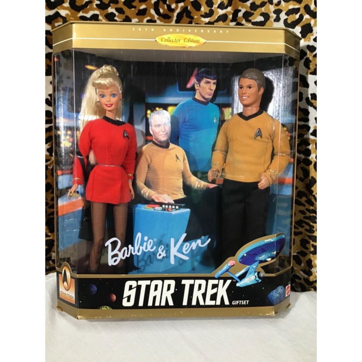 Star Trek Gift Set Barbie Ken Collector Edition 1996 Mattel