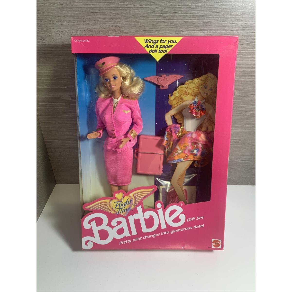 Flight Time Barbie Doll Gift Set 9584 Never Removed From Box 1989 Mattel Inc