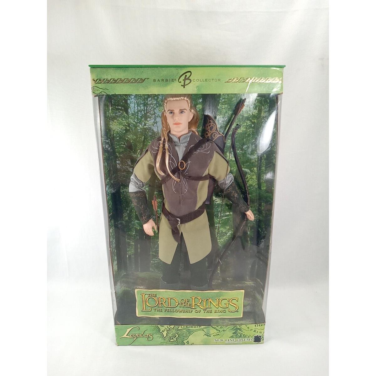 Barbie Collector Edition Lord of The Rings Fellowship Legolas Doll Mattel 2004