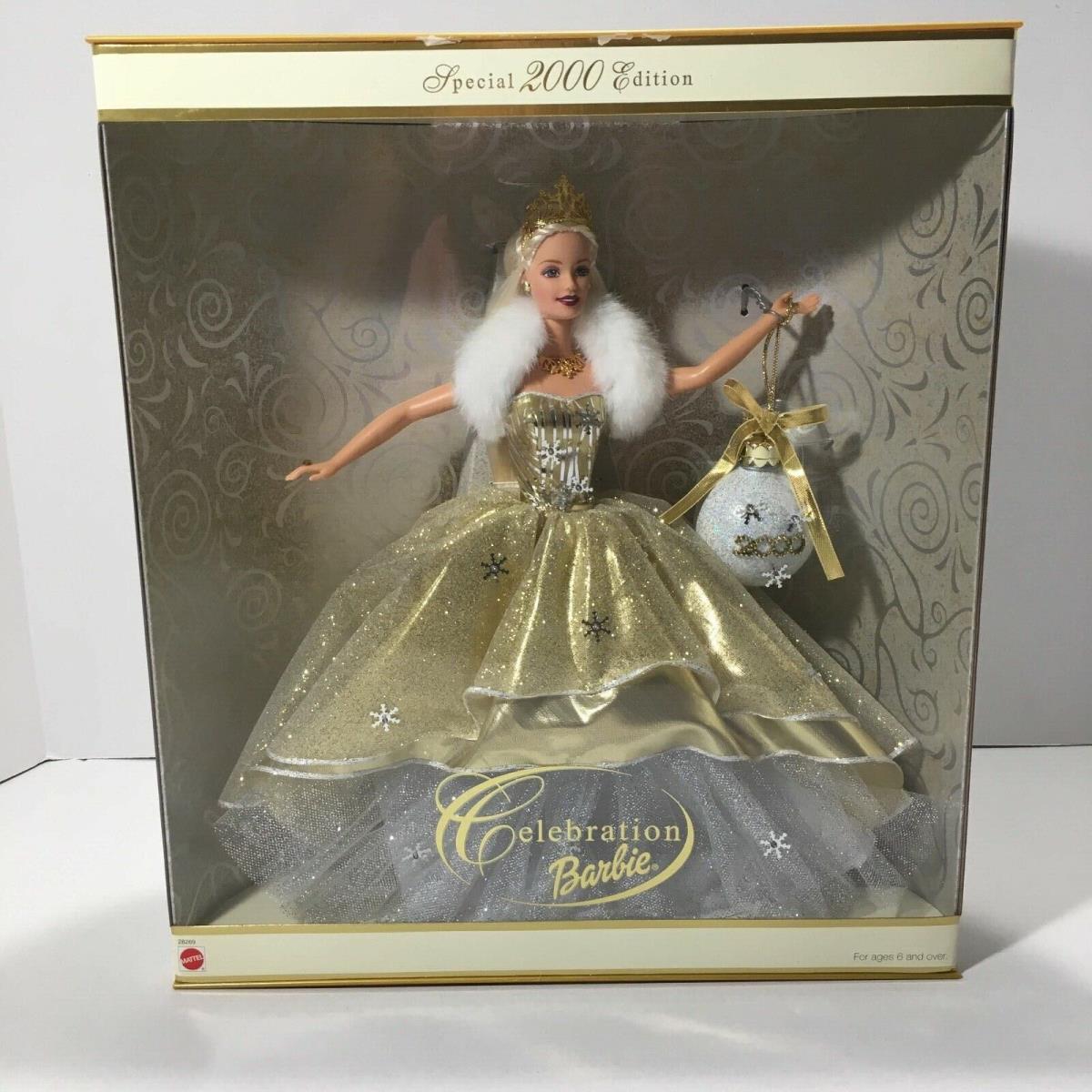 2000 Celebration Barbie Doll Special Edition 28269 Christmas Holiday Mattel