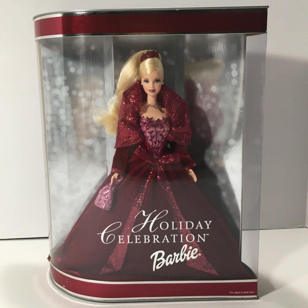 2002 Holiday Celebration Barbie Doll Special Edition 56209 Christmas Mattel