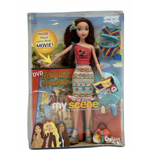 Barbie My Scene Jammin` In Jamaica Chelsea Doll with Movie Dvd C1222 Rare