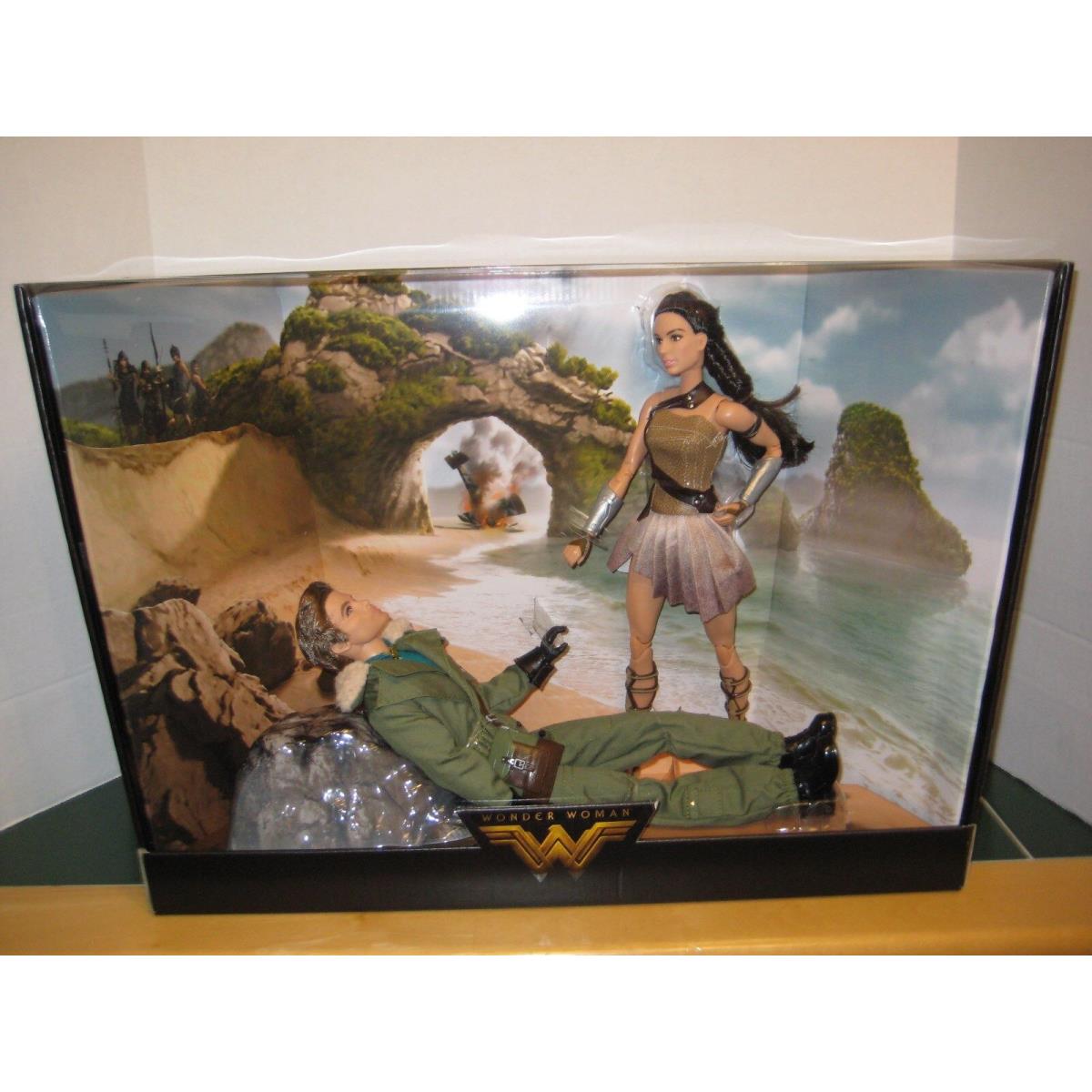 Barbie Wonder Woman Gift Set Diana and Steve Trevor Paradise Island
