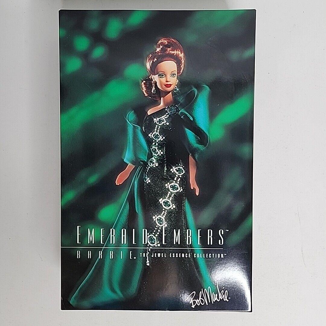 1996 Barbie Emerald Embers Bob Mackie Designer Jewel Essence Collection 15521