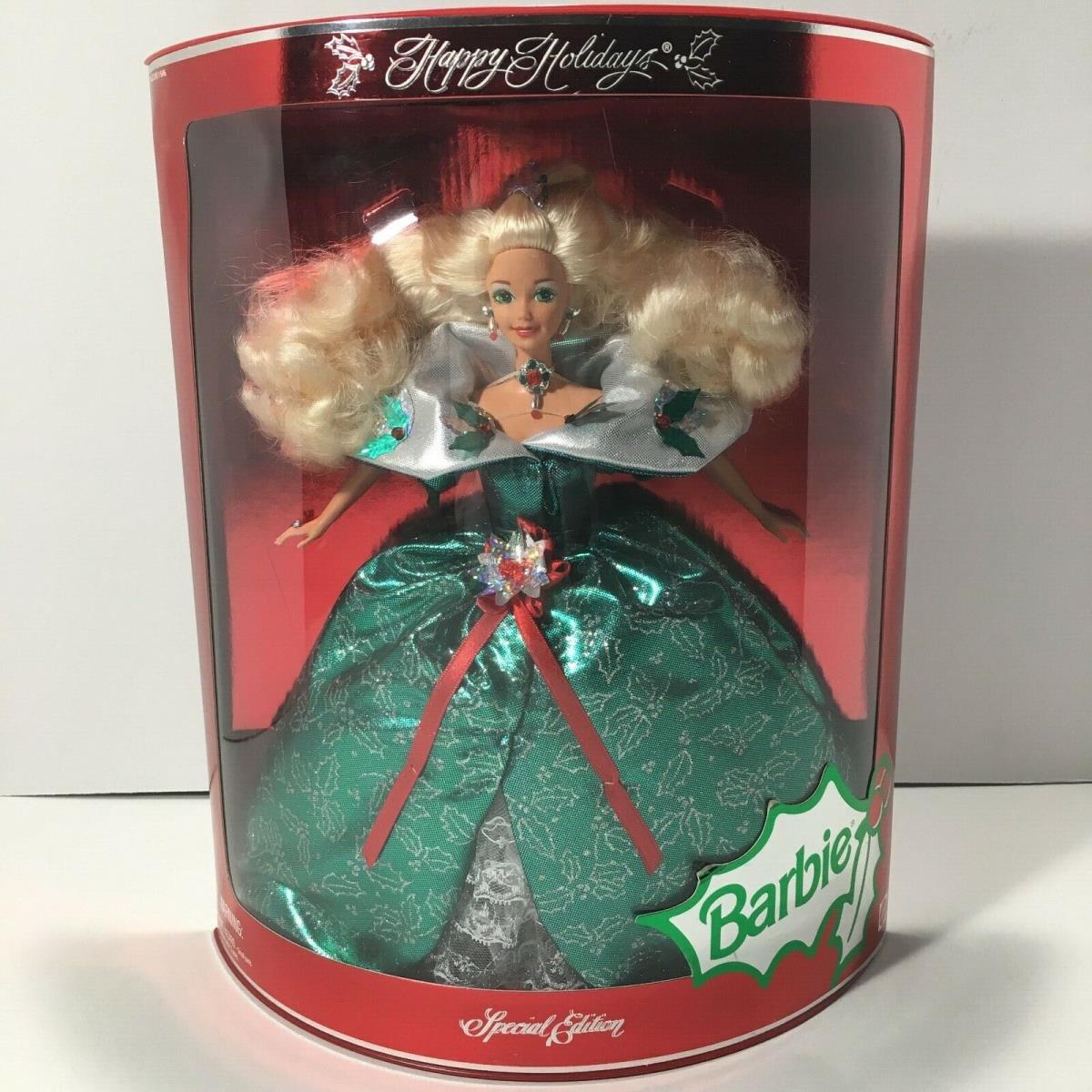 Vintage 1995 Happy Holidays Barbie Doll Special Edition 14123 Christmas Mattel