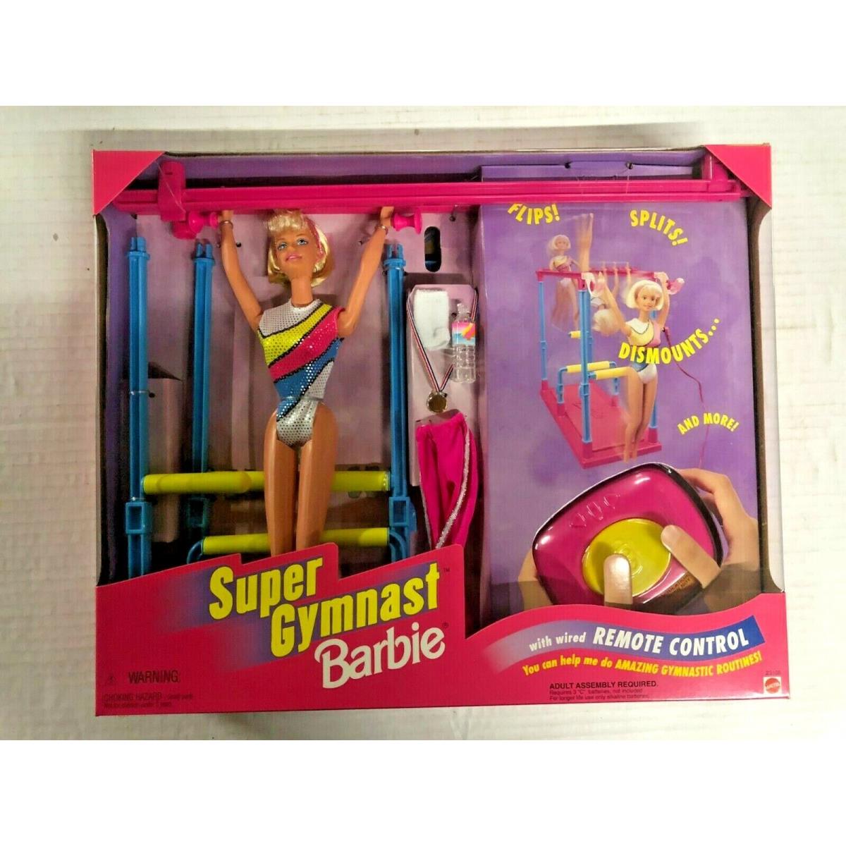 Super Gymnast Barbie Doll with Remote Control Mattel 1999 23105