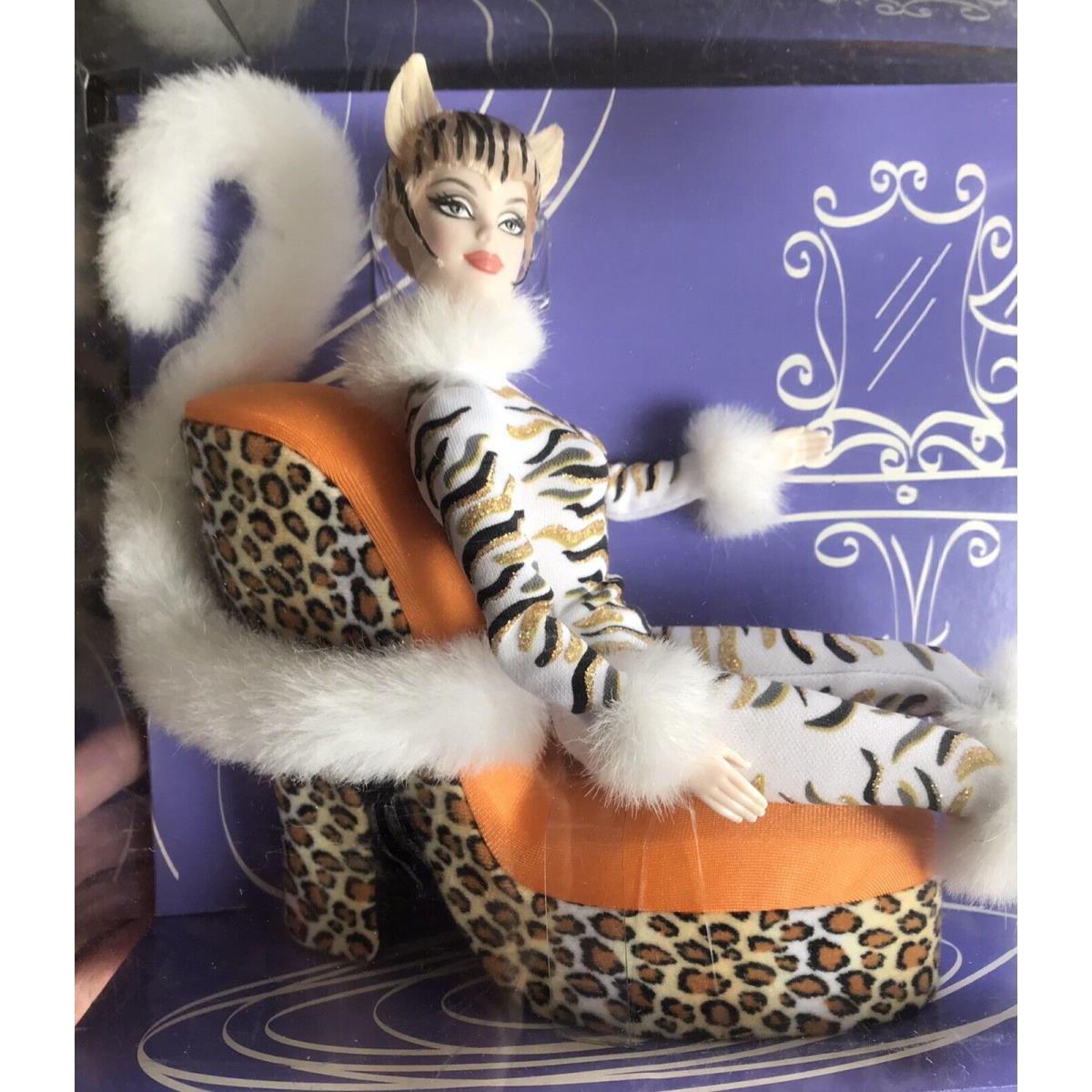 Lounge Kitties Coll. Barbie C2478 White Tiger ON Leopard Chaise 2003 Nrfb