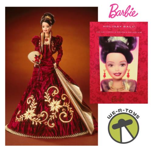 Barbie Holiday Ball Porcelain Doll 1997 Mattel 18326