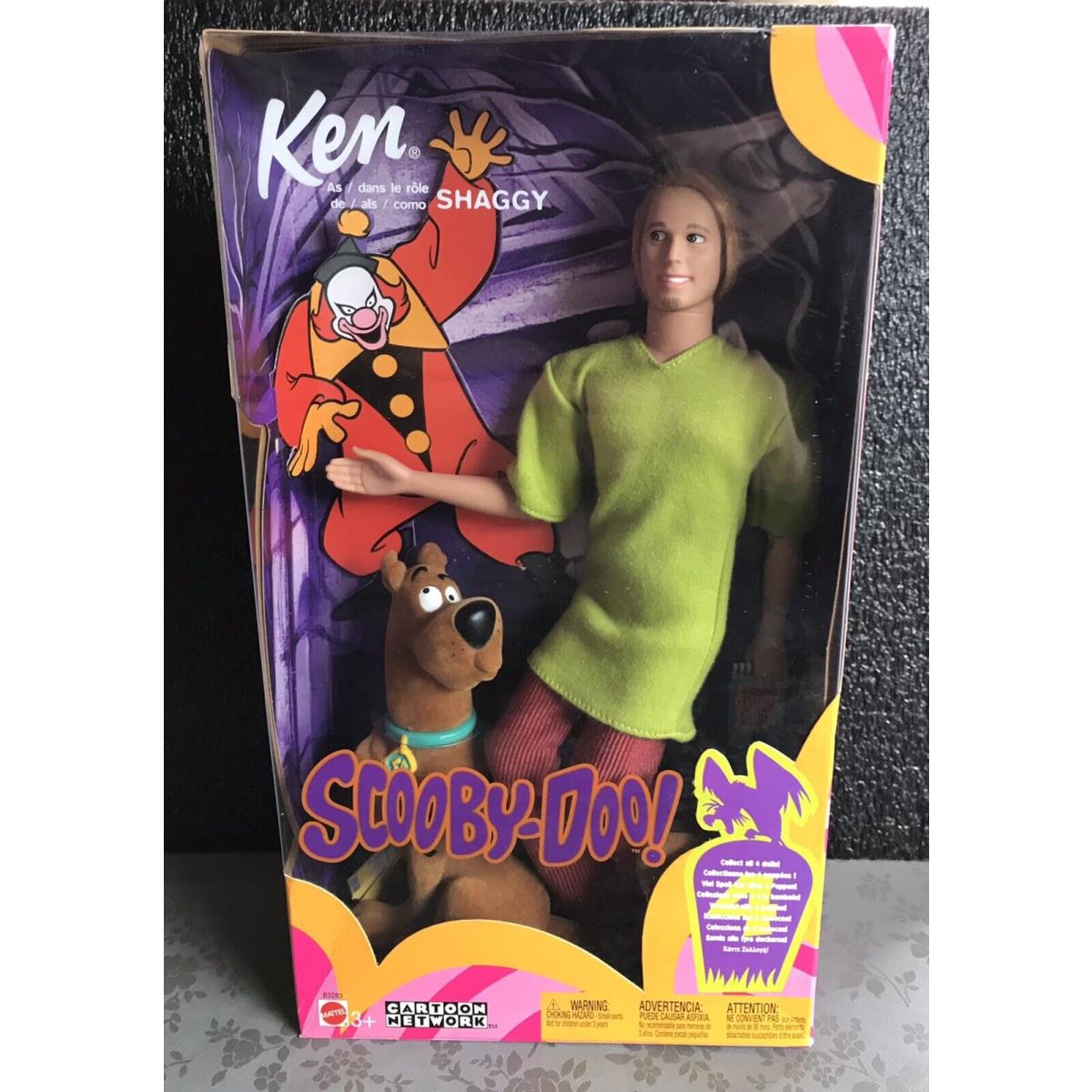 Ken AS Shaggy Scooby Doo Barbie B3283 2002 G00D