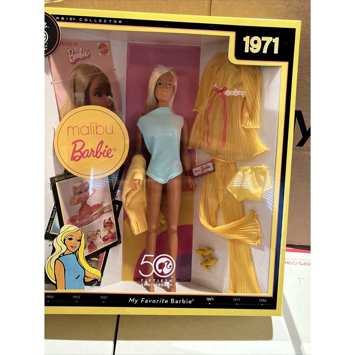 Mattel My Favorite Barbie 1971 Malibu 50th Anniversary