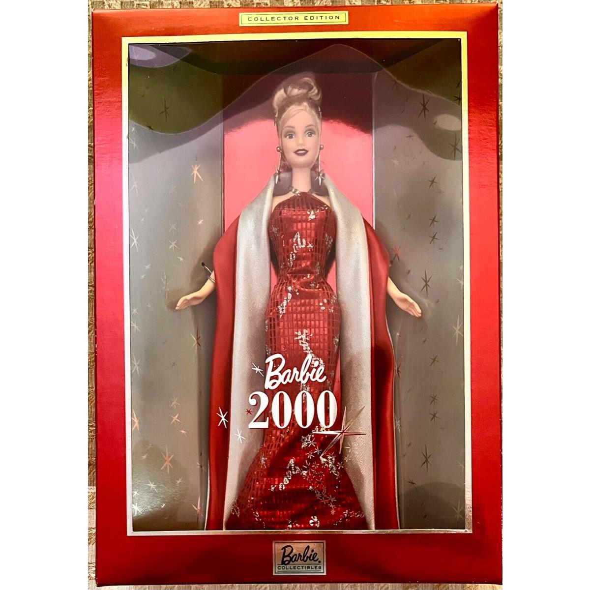 Barbie Holiday: Barbie 2000 Sparkling Red Gown 27409 Nrfb