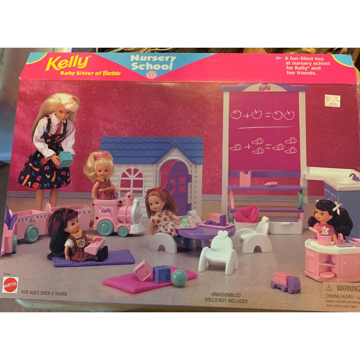 1996 Mattel Kelly Baby Sister of Barbie Nursery School B-day Kelly Dolls