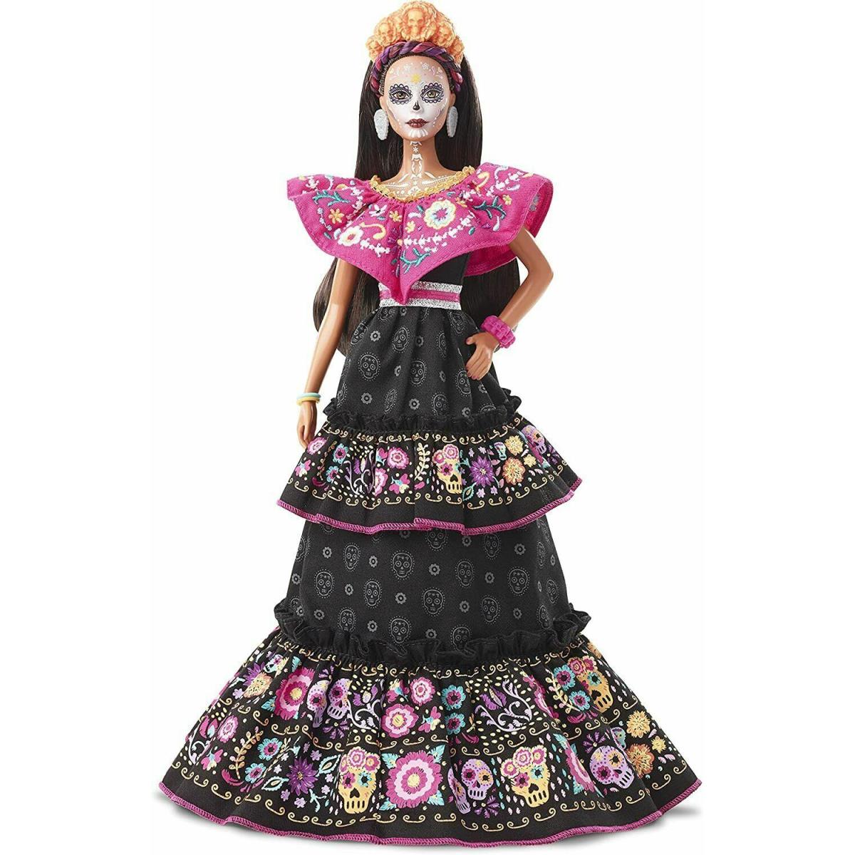 Barbie 2021 Female Dia De Los Muertos Day of The Dead Doll Mattel Ships Free