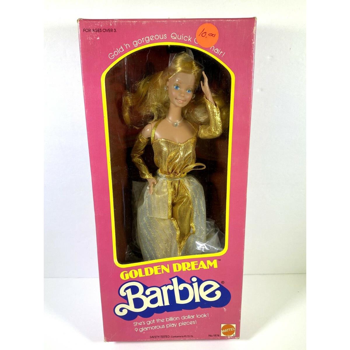 Barbie Doll 1980 Golden Dream Vintage 1874