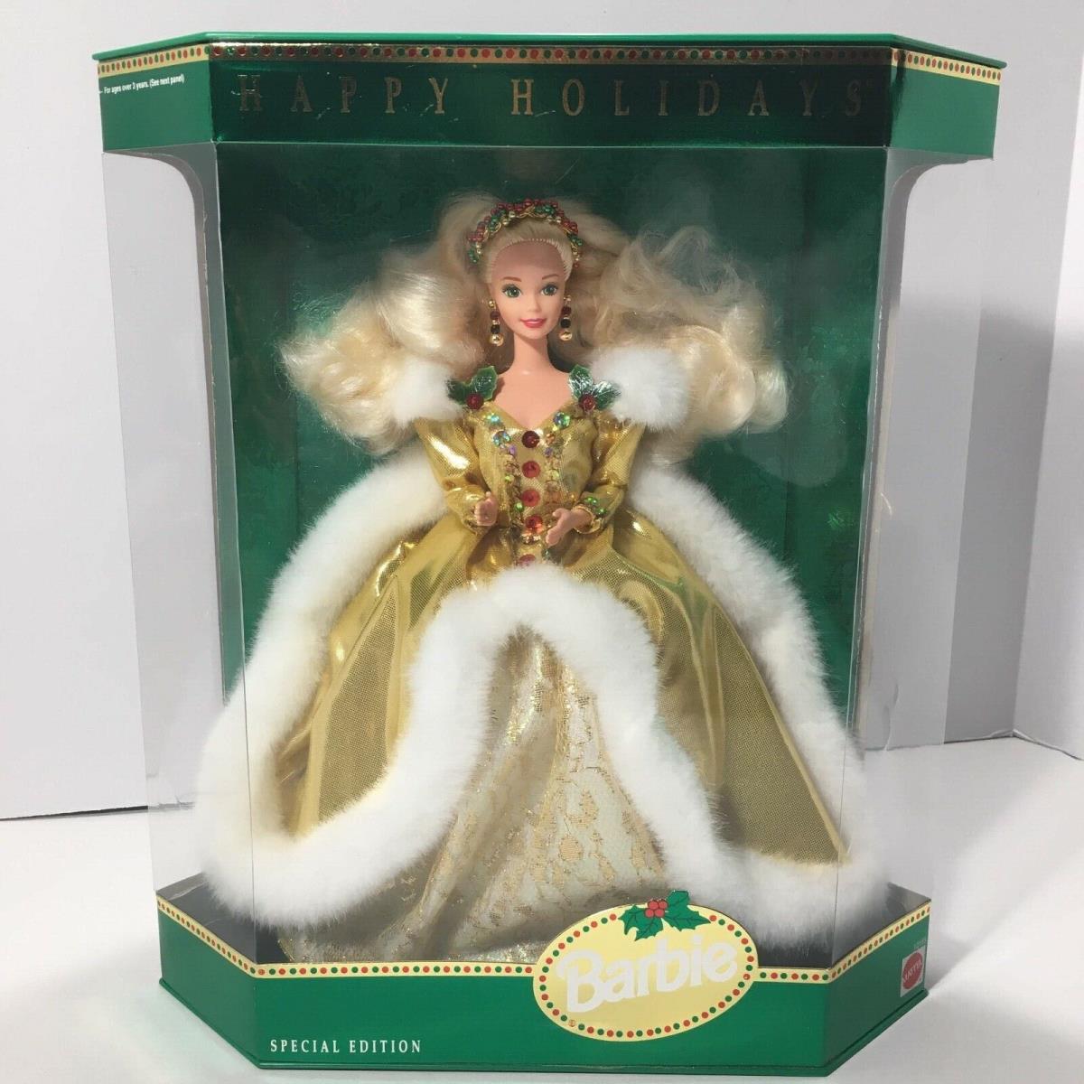 Vintage 1994 Happy Holidays Barbie Doll Special Edition 12155 Christmas Mattel