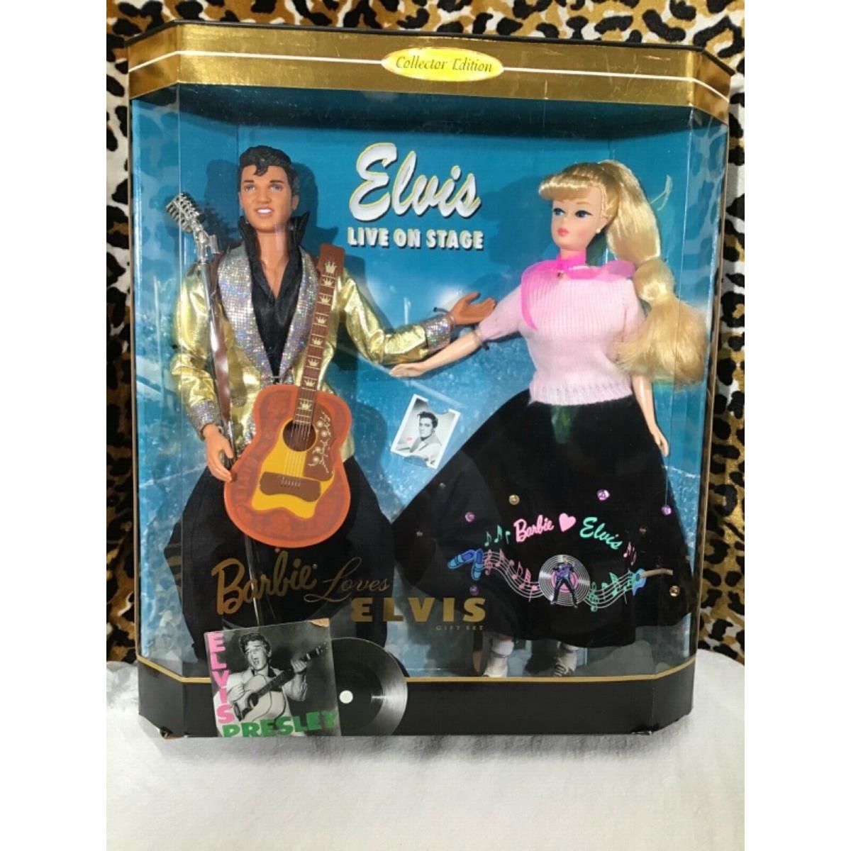 Barbie Loves Elvis Set Collectior Edition 1996 Elvis Live On Stage Mattel