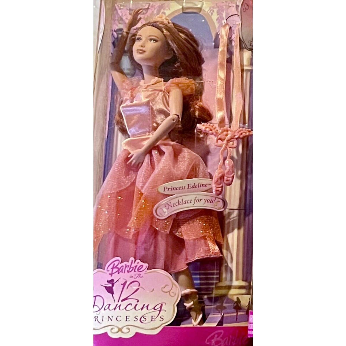 Barbie In The 12 Dancing Princesses Edeline Doll with Necklace For Child