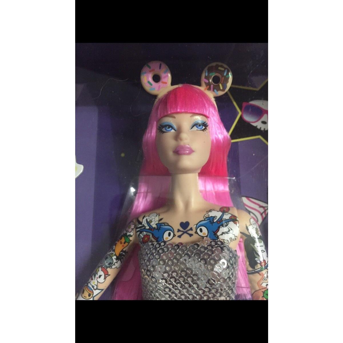 2015 10th Anniversary Tokidoki Barbie Doll Pink Hair Nrfb