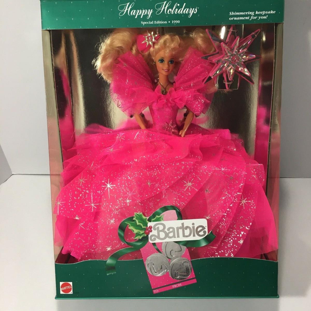 Vintage 1990 Happy Holidays Barbie Doll Special Edition 4098 Christmas Mattel