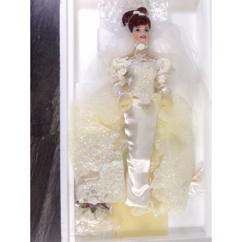 1995 Limited Edition Romantic Rose Bride Barbie Porcela