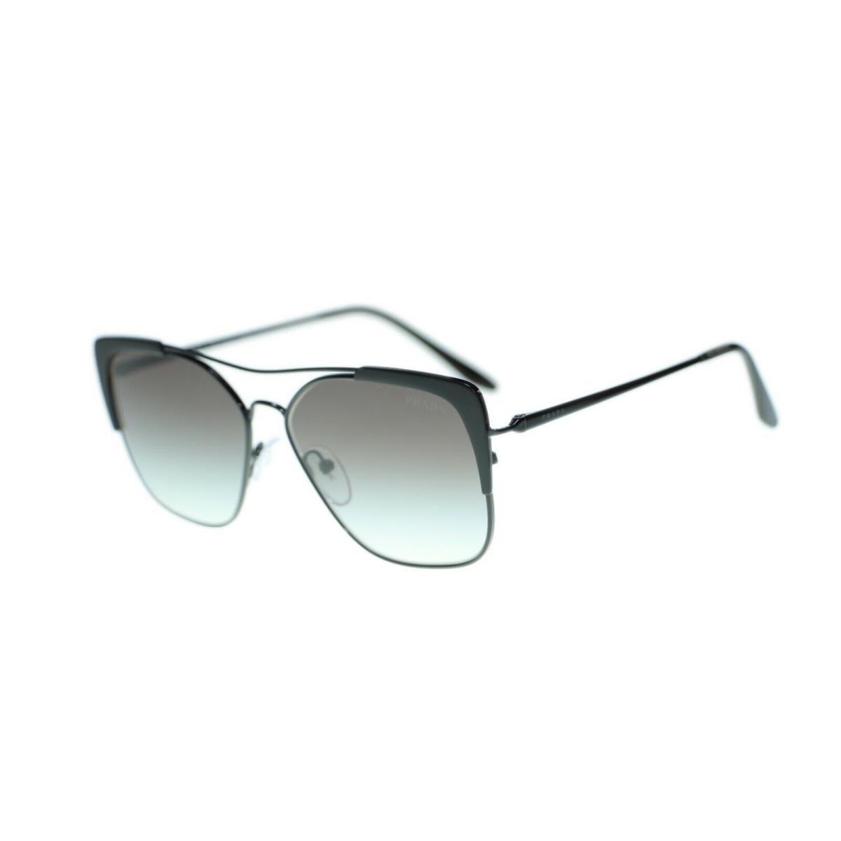 Prada PR54VS 2640A7 Metal Frame Black Gradient Lens Sunglasses 58mm