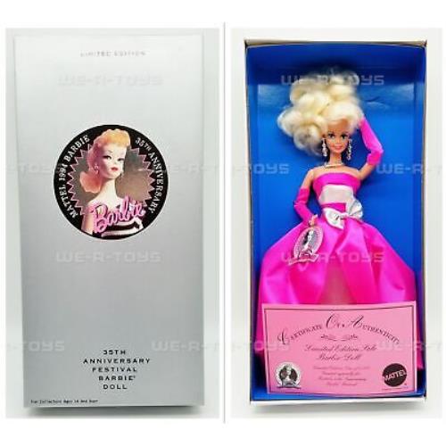 Barbie Limited Edition 35th Anniversary Festival Barbie Doll 1994 Mattel Coa