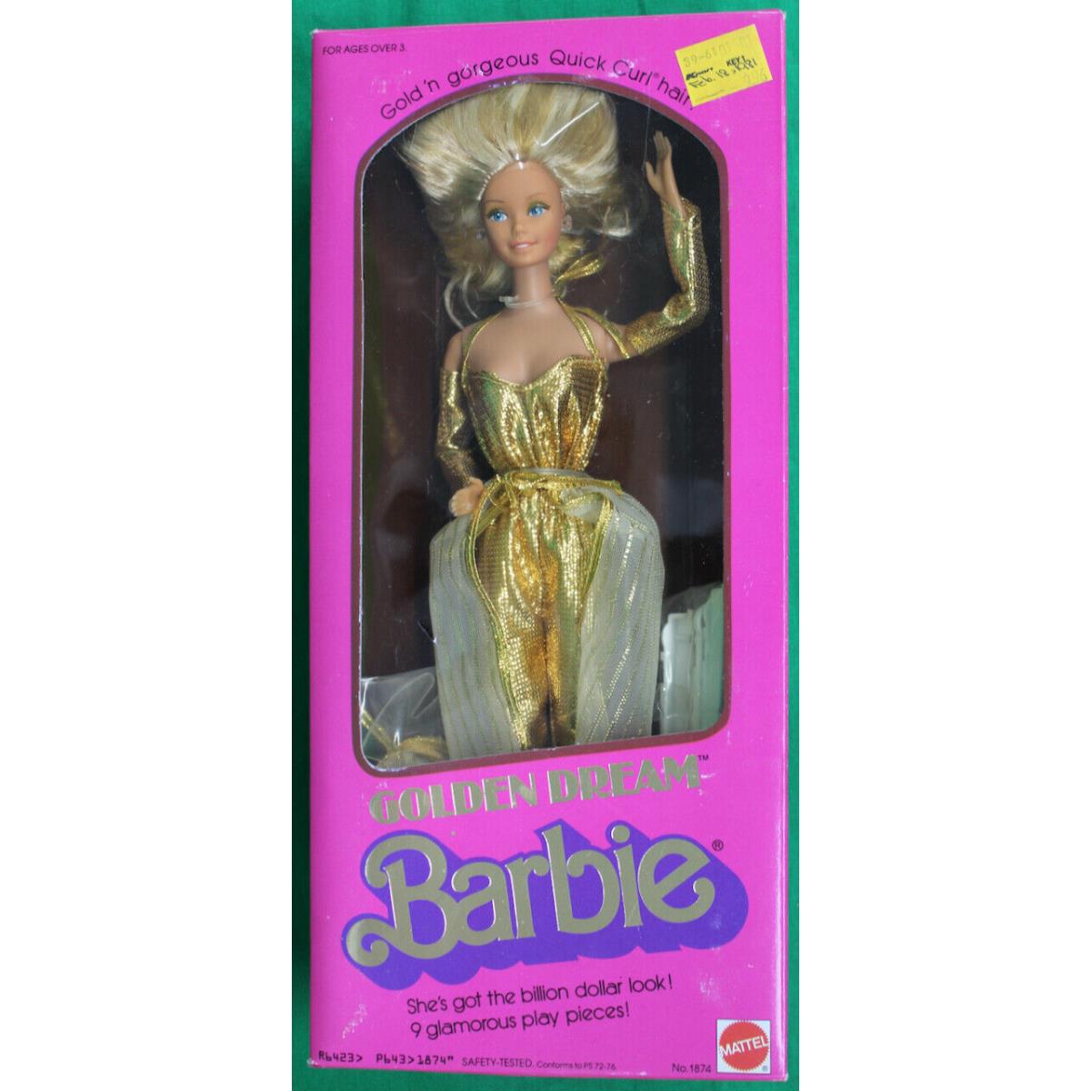 1980 Golden Dream Barbie 1874 Mib