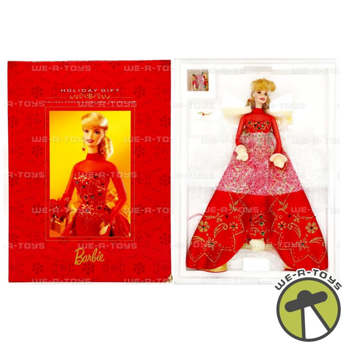 Holiday Gift Barbie Porcelain Doll 1998 Mattel 20128