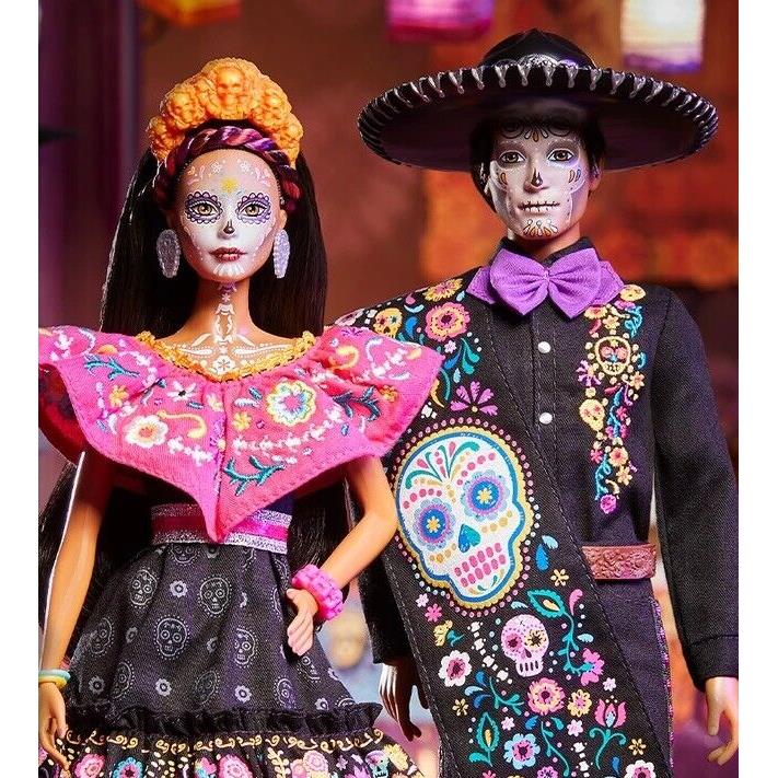 Barbie Dia De Los Muertos Ken Barbie Dolls 2021 Set