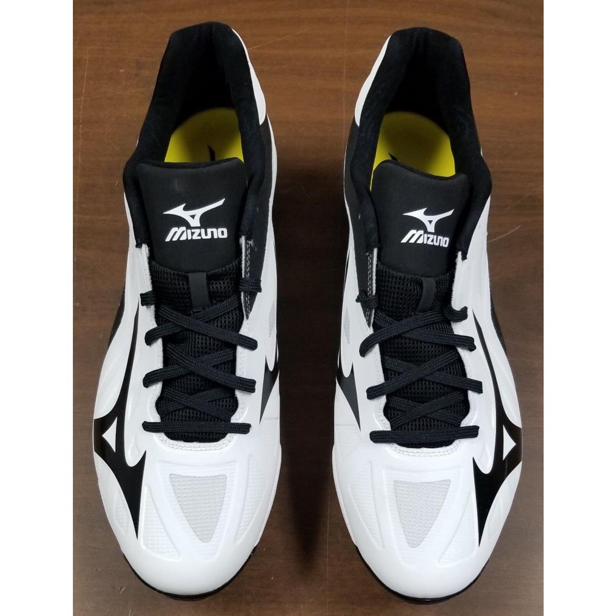 Mizuno Heist IQ Mid 320501 Baseball Metal Cleats Size 16 - White