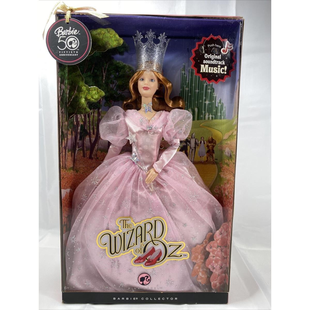 Wizard of Oz Glinda The Good Witch 2008 Barbie Pink Label 50th Musical N6560