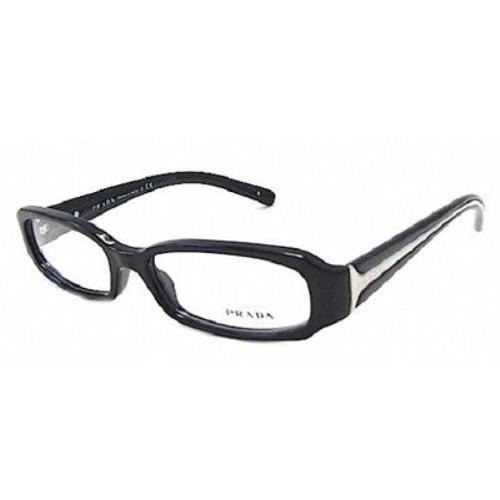 Prada PR05LV Eyeglasses 1AB1O1 Black with Case