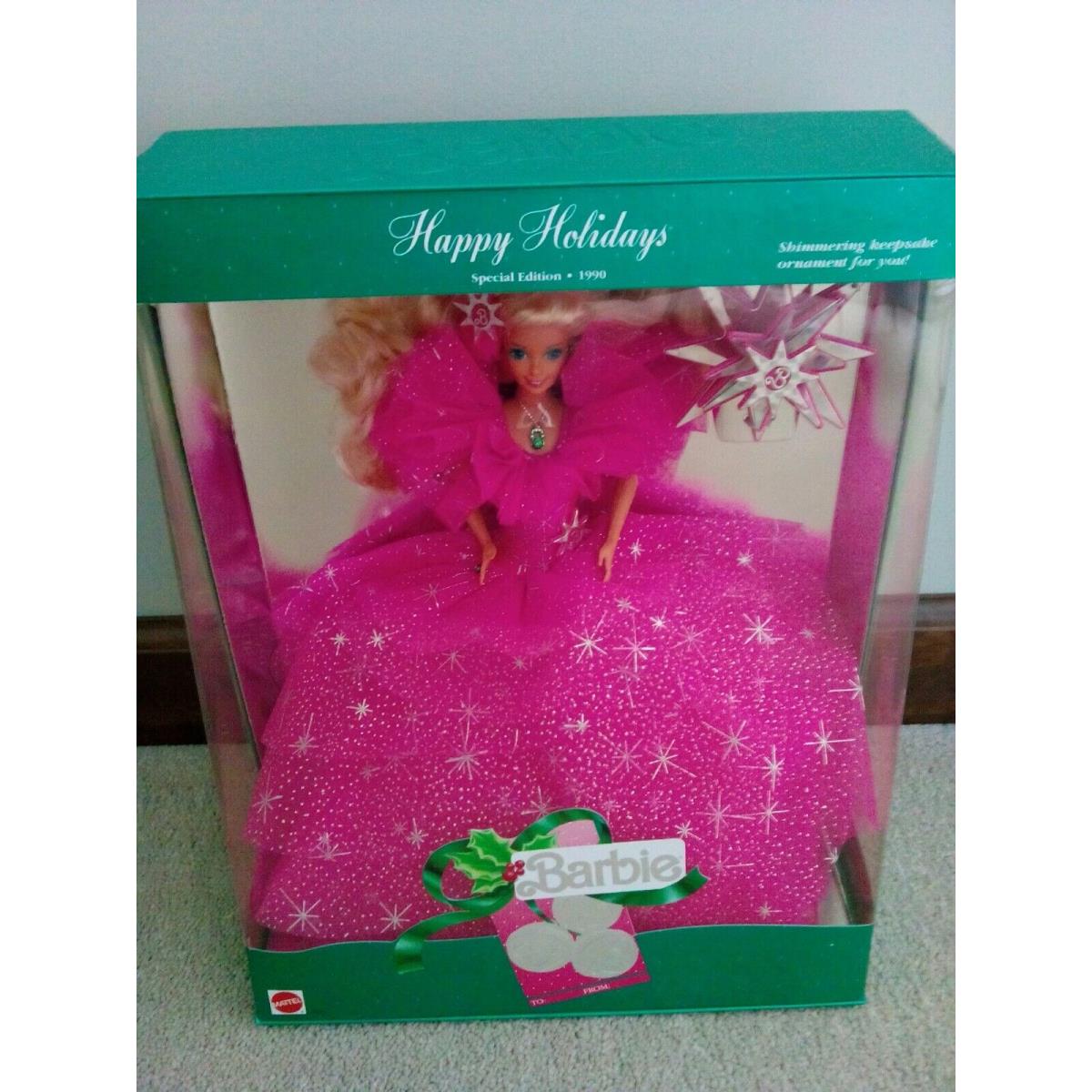 1990 Happy Holidays Barbie Special Edition Never Opened Never Displayed