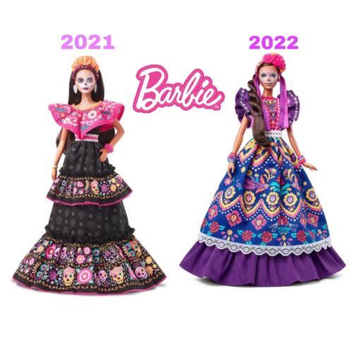 2pcs Barbie s Dia De Los Muertos Dolls Serie 2021/2022 The Day Of The Death