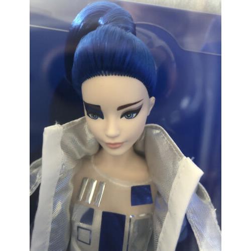 R2D2 X Star Wars Blue Hair Barbie Doll with Jacket Thigh High Boots