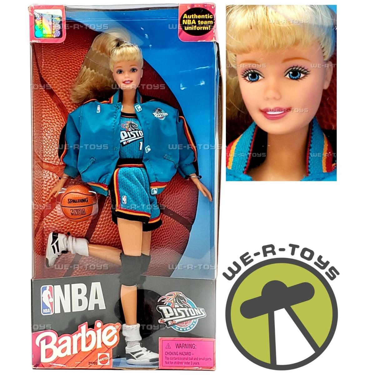 Detroit Pistons Barbie Doll Nba 1998 Mattel 20706