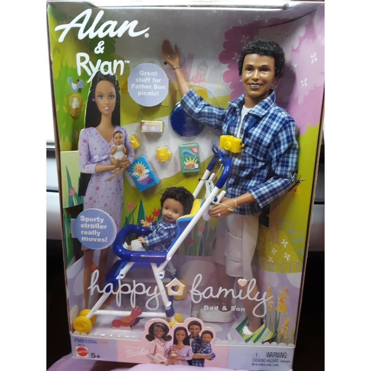 Alan Ryan Happy Family Barbie Doll Set Dad Son Set