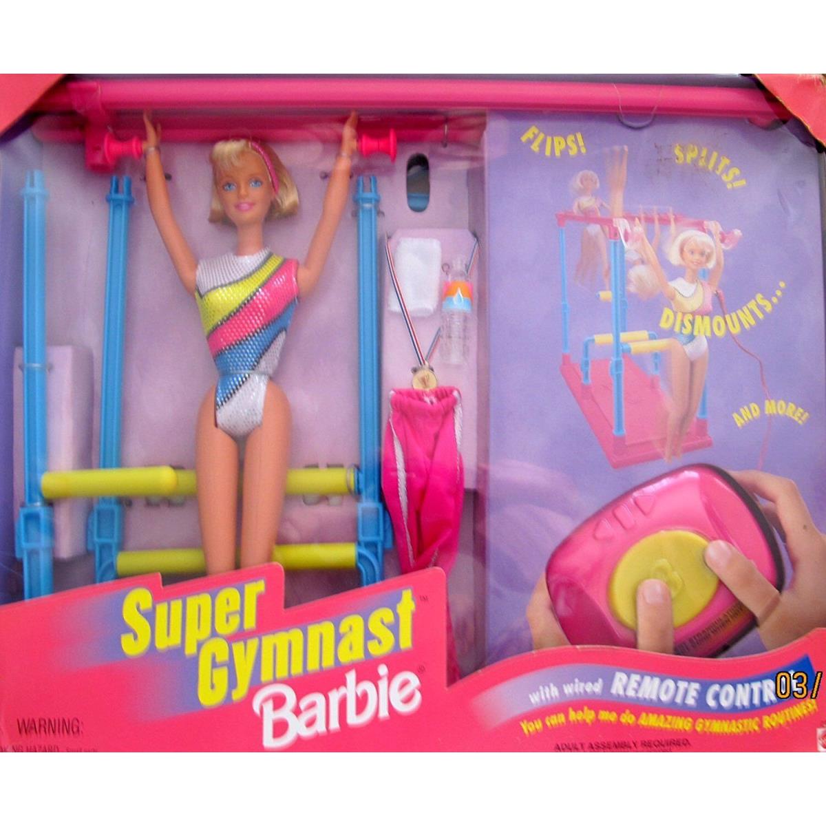 Super Gymnast Barbie Doll 1999 Remote Control Mattel