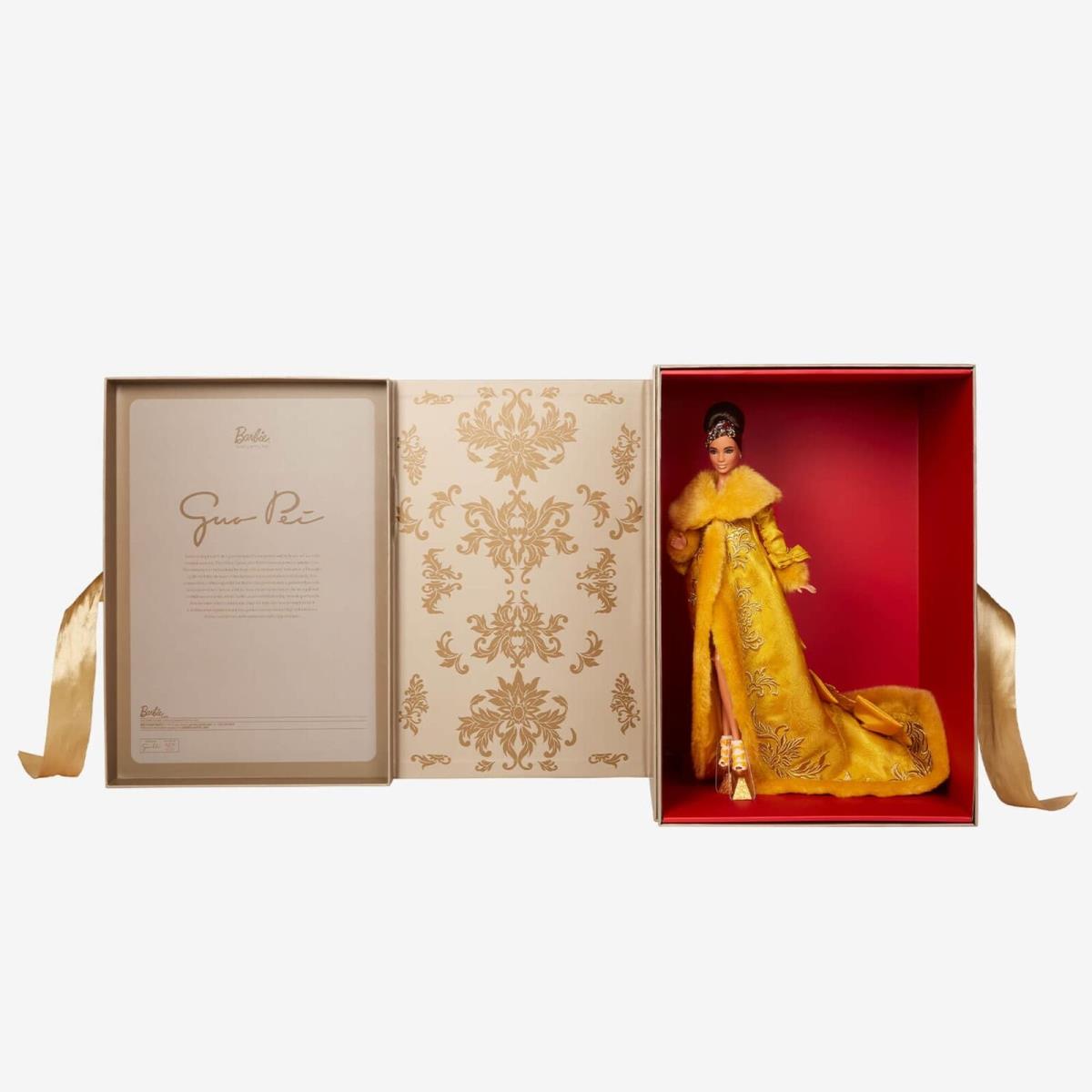 Mattel Creations Exclusive Guo Pei Barbie Doll Wearing Golden Yellow Gown