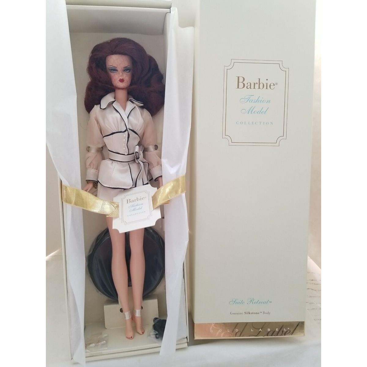 2004 Barbie Doll Silkstone Nrfb Suite Retreat Fashion Model Gold Label