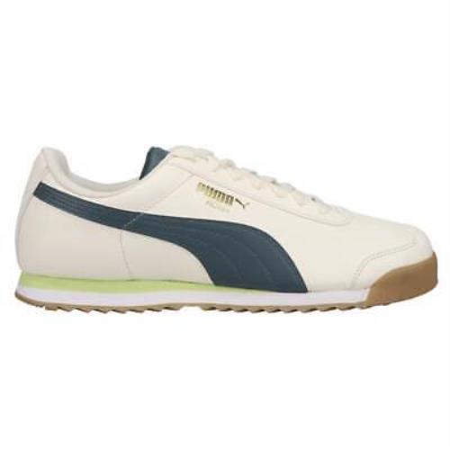 Puma Roma Basic + Lace Up Mens Off White Sneakers Casual Shoes 369571-38 - Off White