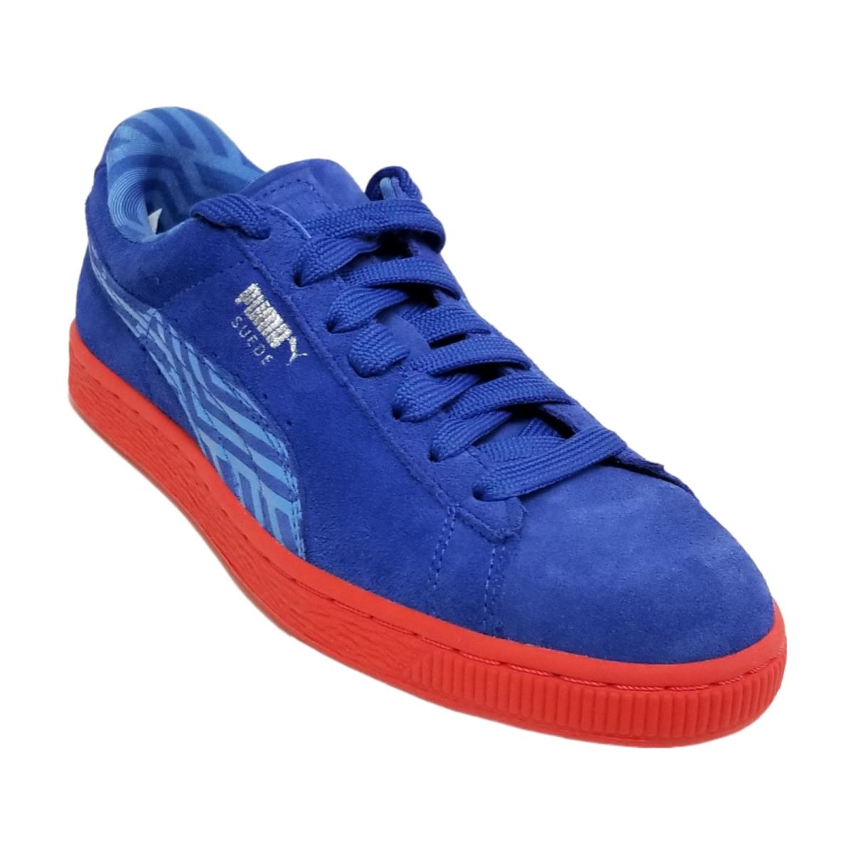 Puma Women Suede Classic + Colored Shoes Dazzling-marina Blue-grenadn 360249-03 - Multicolor