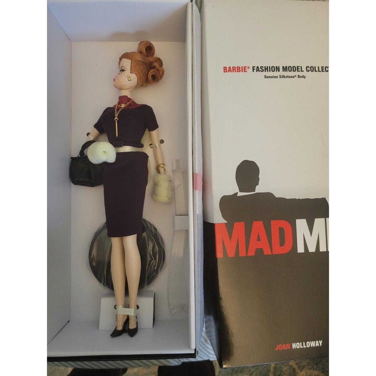 Mad Men Joan Holloway Silkstone Barbie Doll 2010 Gold Label Mattel Nrfb