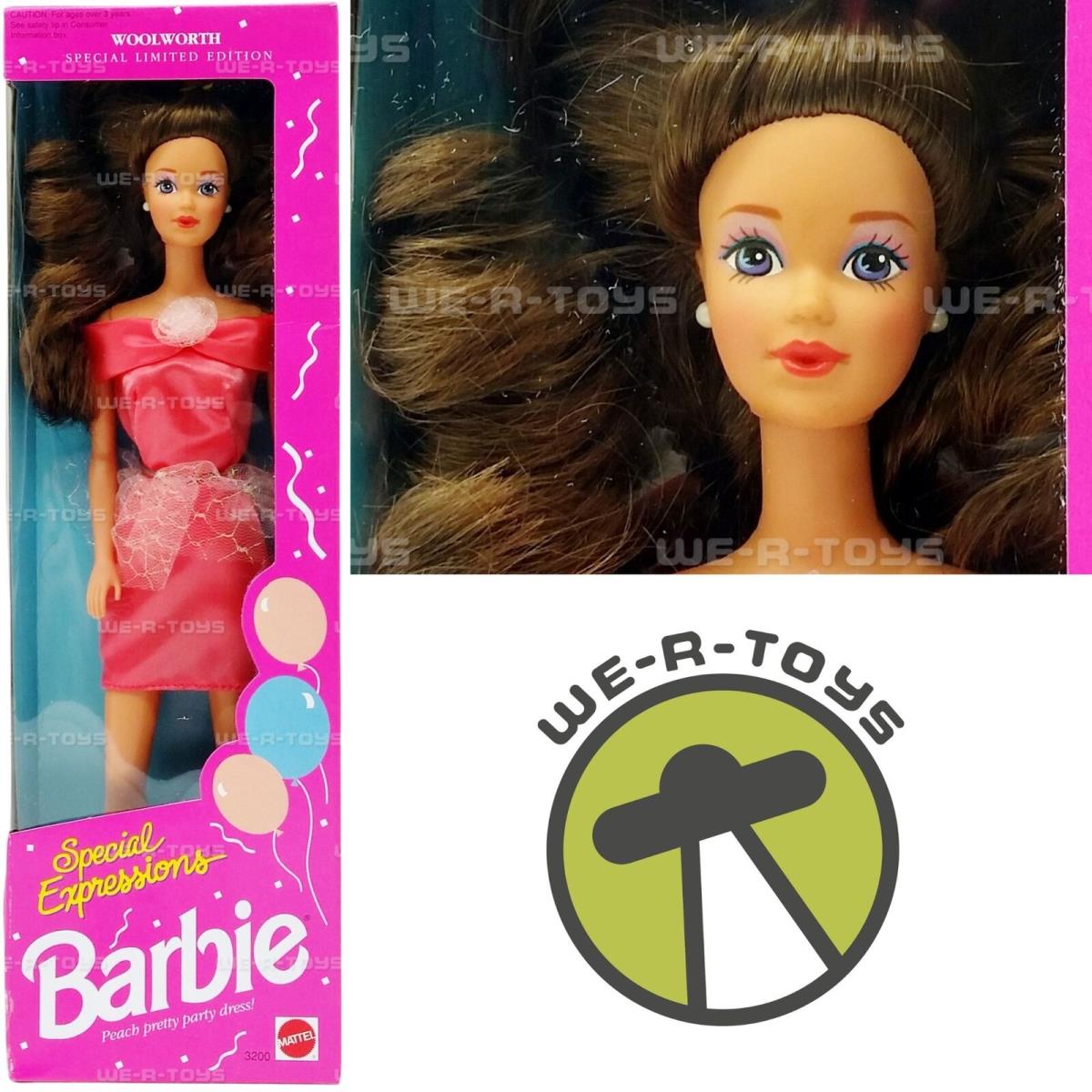 Special Expressions Barbie Woolworth Limited Edition Rare Brunette 1992 Nrfb